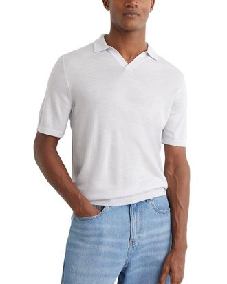 Reiss Duchie Open Collar Mer Wool Sweater