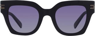 Bulgari B.Zero 1 Grey Square Ladies Sunglasses BV40013I 01B 49