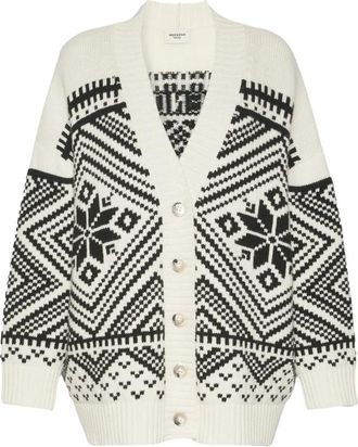 Max Mara Belgio Wol Cardigan - Dames - Vesten - Veelkleurig - XS - Wol - Truien & Vesten
