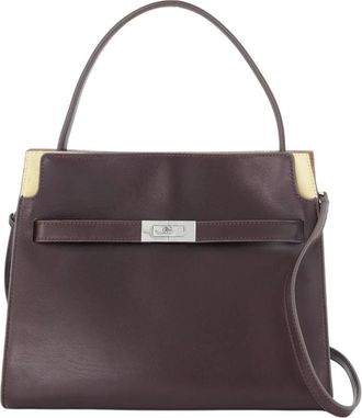 Tory Burch Bolso Peque&ntilde;o Doble Lee Radziwill - Bags - Mujer - Marr&oacute;n - ONE SIZE