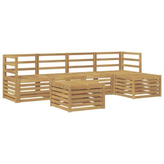 vidaXL Conjunto De Sof&aacute;s De Exterior 6 Pcs Blanco Vidaxl