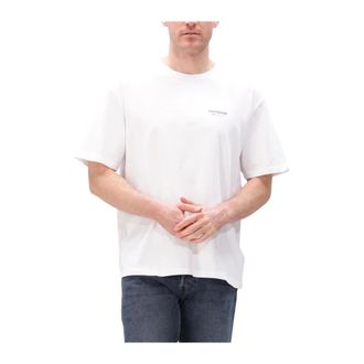 Anerkjendt Tops, Heren, Wit, S, Katoen, Akvillads Workwear Tee