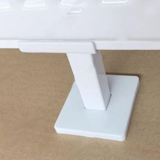 OEM Patas Ajustables Para Radiador, Acero Blanco Y Plata, Para Instalaci&oacute;n En El Suelo