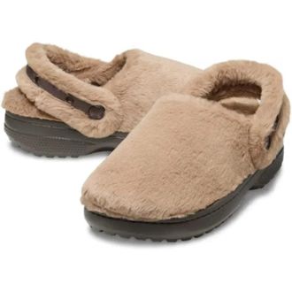 Crocs Classic Unfurgettable 211116-2JJ Clogs Mens Brown Faux Fur Slipper JAX2091