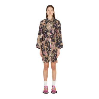 P.A.M. Shirt Dresses, female, Multicolor, Size: S Walking On Flowers Dress