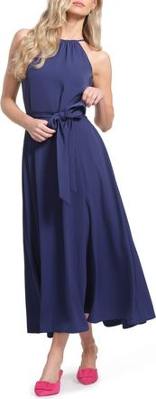 Isaac Mizrahi New York Sash Tie Dress in Navy at Nordstrom, Size 14