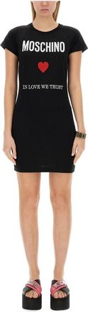 Moschino Kleedjes Black - Dames - Korte kleedjes - Zwart - XS - Kleedjes
