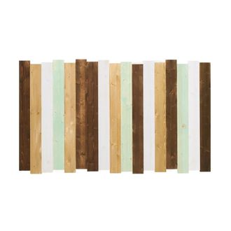 Hannun Cabecero de madera maciza de abeto multicolor 190 cm