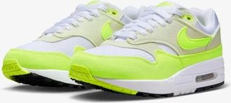 Nike Womens Nike Air Max 1 87 DZ2628-100 Sneakers White Volt Low Top Running Shoes