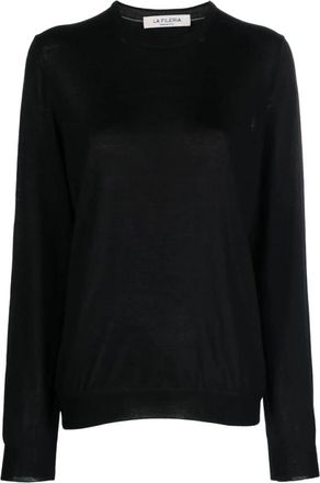 La Fileria Sweater Fileria - Heren - Ronde hals truien - Zwart - L - Wol - Truien & Vesten