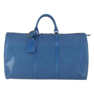 Louis Vuitton Pre-owned Weekend Bags, unisex, Blue, Size: ONE SIZE Pre-owned Leather louis-vuitton-bags