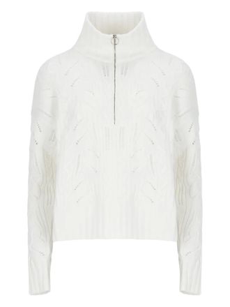 D.exterior half-zip sweater - women - Wool/Cashmere - S - White