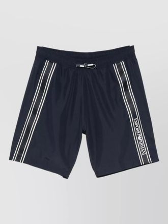 Emporio Armani logo-embroidered swim shorts