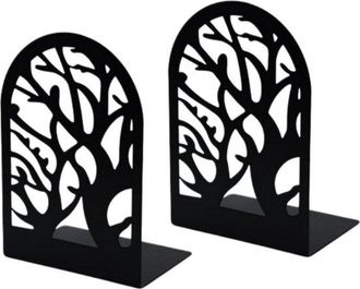 OEM Juego De 2 Sujetalibros, Sujetalibros Decorativos De Hierro En Forma De L, Antideslizantes Y Resistentes A La Corrosi&oacute;n, 18 X 15,2 X 12,7 Cm