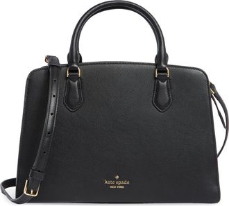 Kate Spade New York addie pebbled leather satchel bag in Black at Nordstrom Rack
