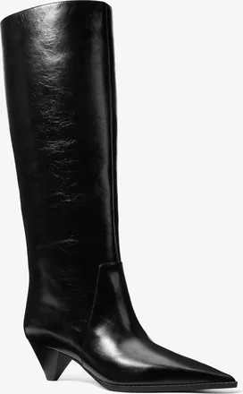 Michael Kors Jayla Crinkled Leather Boot