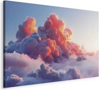 OEM Imagen - Espect&aacute;culo Crepuscular: Nubes En Tonos Rosas Y Morados