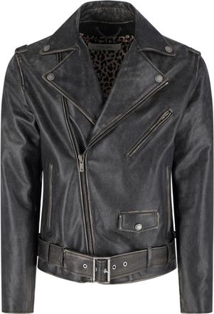 Golden Goose Biker Jacket, In Black Calfskin