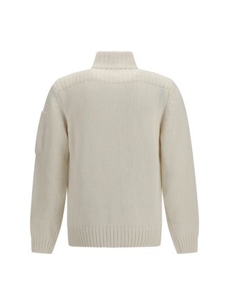 C.P. Company Merino Wool Knit Sweater - White