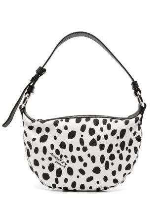 Moschino Schoudertas met print - Wit