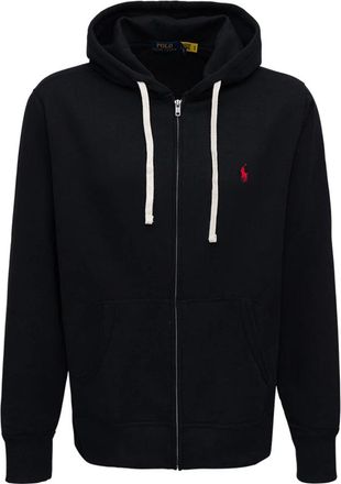 Polo Ralph Lauren Zip-through Hoodie - Heren - Vesten met rits - Zwart - L - Katoen - Hoodies & sweatvesten