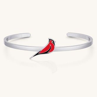 Mantra Cardinal Cuff - Always In My Heart bracelet in Silver at Nordstrom