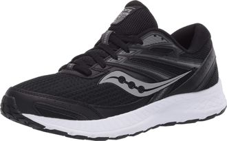 Saucony Mens Cohesion 13 Running Shoe, Black | White, 10 W US Men