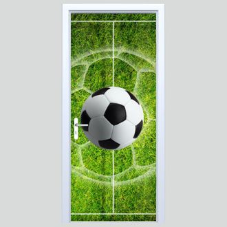 OEM Adhesivo De Tela Para Puerta Con Dise&ntilde;o De Campo De F&uacute;tbol 446pd