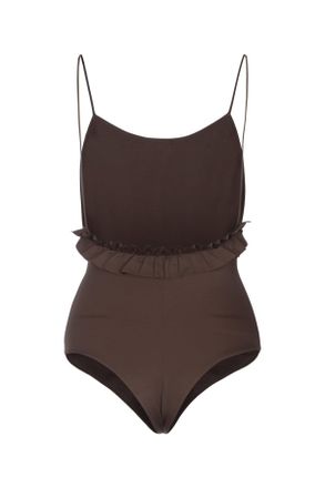 Jacquemus Womens Le Maillot Cabana Brown Costumi Da Bagno Swimwear