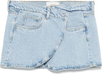 Coperni Asymmetrical Mini Denim Skirt