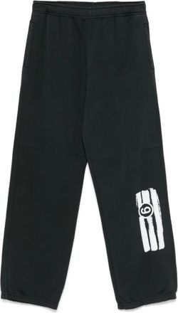 Maison Margiela Broek met elastische tailleband - Dames - Sweatpants - Zwart - L - Broeken