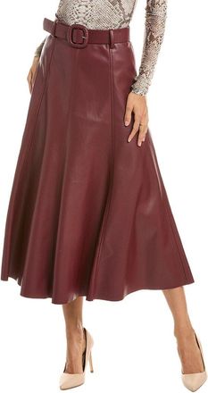 Stella + Lorenzo Belted A-Line Skirt