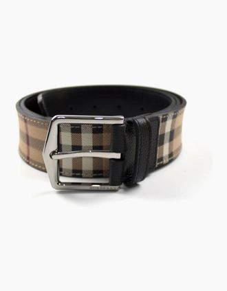 Burberry Mens Burberry Joe Belt House Check - Black - Size: 100CM