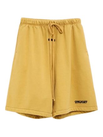 Fear of God Relaxed trainingsshorts met trekkoord - Geel