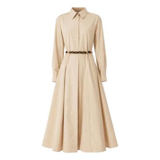 Max Mara Shirt Dresses, female, Beige, Size: L Long Shirtdress