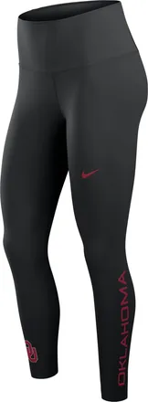Nike Oklahoma Zenvy Nike Womens Dri-FIT College High Rise 7/8 Leggings in Black | 02OV00AOKN-Y05