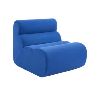 Sweeek M&oacute;dulo para sof&aacute; envasado al vac&iacute;o modular de tela, azul el&eacute;ctrico