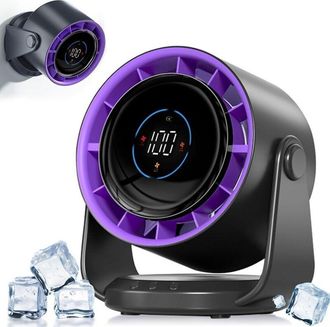 OEM Ventilador De Mesa Con Bater&iacute;a De 4000 Mah, Pantalla Led, 1-199 Velocidades Y Cabezal Giratorio De 105&deg;, Potente Ventilador De Pared Con Flujo De Aire