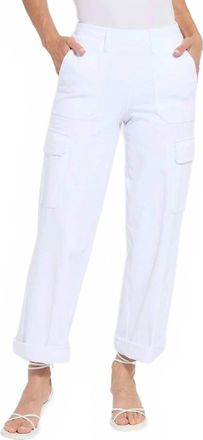 Lyss&eacute; Scout Cuffed Cargo Pants In White