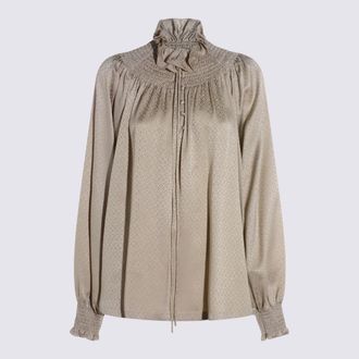 Burberry Beige Silk Shirt