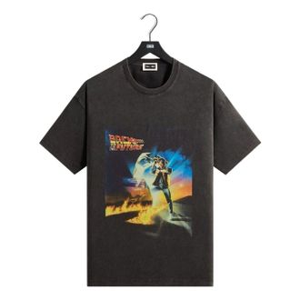 Kith x Back to the Future Chrome Title Vintage T-Shirt Black KHM030050-001