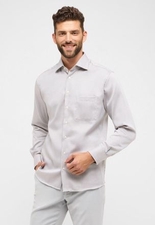 Eterna Langarmhemd ETERNA MODERN FIT, Herren, Gr. 46, Normalgr&ouml;ssen, taupe, 100% Baumwolle, tailliert, Manschette, Hemden Langarmhemd, NON IRON (b&uuml;gelfrei)