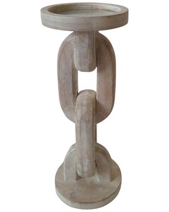 Sagebrook Home 11In Chain Pillar Candle Holder