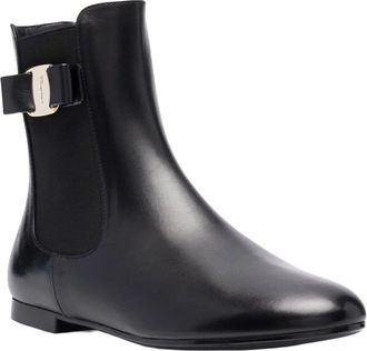 Ferragamo Vara Bow Leather Bootie