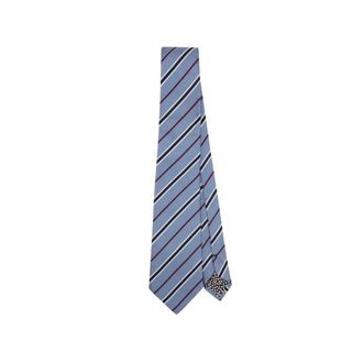 Paul Smith Ties, male, Blue, ONE SIZE, Diagonal Stripe Silk Necktie