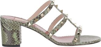 Valentino Garavani Green Rockstud Heels