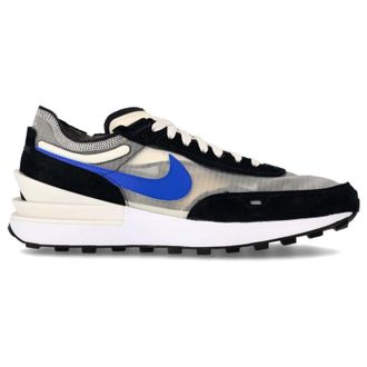 Nike Waffle One SE Suede Textile Mens Lace Up Trainers - Phantom Hyper Royal - Size:UK 8.5