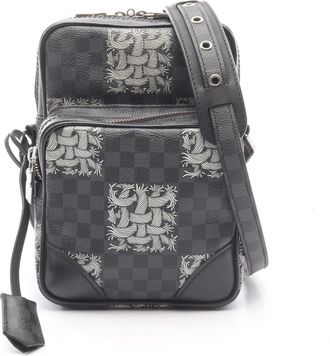 Louis Vuitton Black Damier Graphite Coated Canvas Shoulder Bag (Pre-Owned)