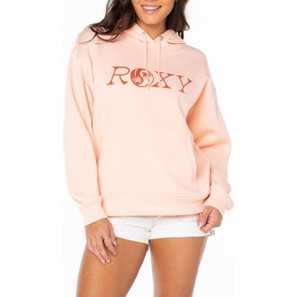 Roxy Wailea Graphic Hoodie in Tropical Peach at Nordstrom, Size Xx-Large