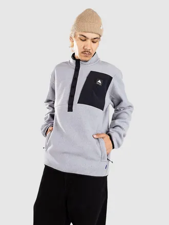Burton Cinder Half-Zip Felpa in Pile grigio